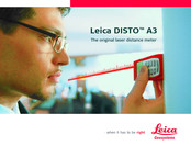 Leica DISTO A3 Manual De Empleo