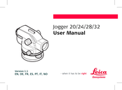 Leica Geosystems Jogger 28 Manual De Empleo