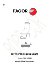 Fagor FG352 Manual De Instrucciones