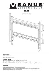 Sanus LL22 Manual De Instrucciones