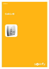 SOMFY Soliris IB Manual Del Usuario