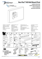 Ergotron Neo-Flex HD Wall Mount Pivot Instrucciones De Instalación