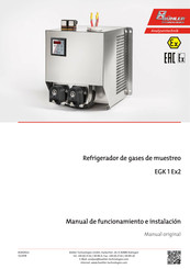 Bühler technologies EGK 1 Ex2 Manual De Funcionamiento E Instalacion