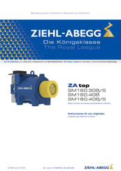 ZIEHL-ABEGG ZA top SM160.30B/S Instrucciones De Uso Originales