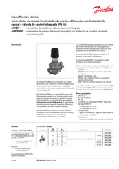 Danfoss 003L3581 Especificación Técnica