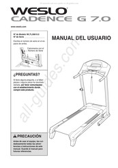 Weslo CADENCE G 7.0 Manual Del Usuario