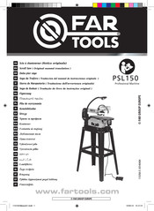 Far Tools PSL150 Traduccion Del Manual De Instrucciones Originale