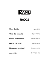 Rane RAD22 Guia Del Usuario