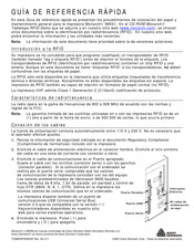 Monarch 9855 Guía De Referencia Rápida