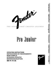 Fender 021-3103-000 Instrucciones De Funcionamiento