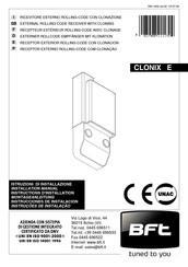 BFT CLONIX E Instrucciones De Uso Y De Instalacion