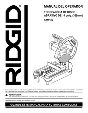 RIDGID CM1450 Manual Del Operador