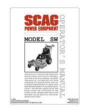 Scag SW52A-18KH Manual Del Operador