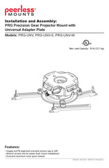 PEERLESS Mounts PRG-UNV-S Instalación Y Ensamblaje