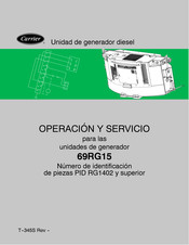 Carrier 69RG15 Manual De Operación Y Servicio