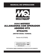 MQ Multiquip HTX44Y5 Manual De Operación