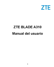 ZTE Blade A310 Manual Del Usuario