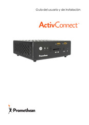 promethean ActivConnect PRM-ACON1-01 Guía Del Usuario Y De Instalación