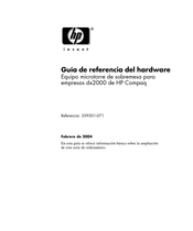 HP Compaq dx2000 Guía De Referencia Del Hardware