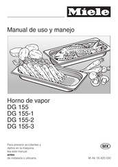 Miele DG 155 Manual De Uso Y Manejo