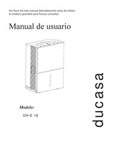 Ducasa DH-E 16 Manual De Usuario