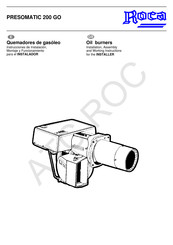 Roca PRESOMATIC 200 GO Instrucciones De Instalación, Montaje Y Funcionamiento Para El Instalador