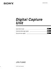 Sony UPA-P100MD Guia De Inicio Rapido