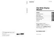 Sony KLH-W26 Manual De Instrucciones