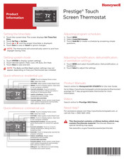 Honeywell Prestige Informacion De Producto