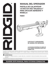 RIDGID R8804 Manual Del Operador