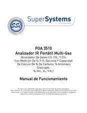 Super Systems PGA3510 Manual De Funcionamiento