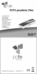 PCTV Systems picoStick 74e Guia De Inicio Rapido