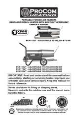 Procom Heating PCK175VT Manual Del Propietário