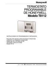 Honeywell T8112 Instrucciones De Programación E Instalación