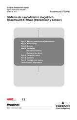 Emerson Rosemount 8750WA Guía De Instalación Rápida