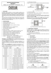 Novus N480i Manual De Instalación Y Operación