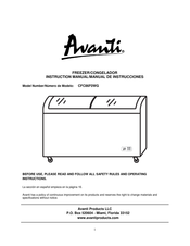 Avanti CFC86F0WG Manual De Instrucciones