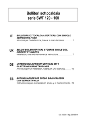 Giona Holding SWT 160 Serie Instrucciones Para La Instalación, El Uso Y El Mantenimiento