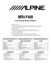 Alpine MRV-F409 Manual De Operación