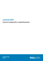 Dell EMC Latitude 5510 Guía De Configuración Y Especificaciones