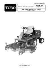 Toro GROUNDSMASTER 1000L Manual Del Operario