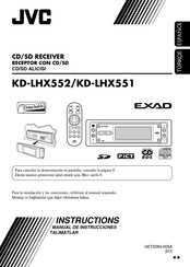 JVC EXAD KD-LHX552 Manual De Instrucciones