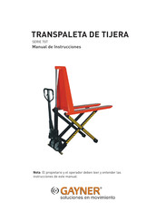 GAYNER TGT 1,0 DPC Manual De Instrucciones