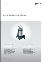 Wilo Drain STS 40 A Serie Instrucciones De Instalación Y Funcionamiento