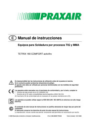 Praxair TETRIX 180 COMFORT activArc Manual De Instrucciones