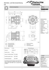 Rietschle Thomas SPH 160 01 Manual De Instrucciones Y De Servicio