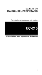 Tandy EC-215 Manual Del Propietário