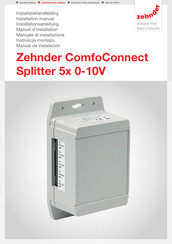 Zehnder ComfoConnect Splitter 5x 0-10V Manual De Instalación