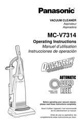 Panasonic MC-V7314 Instrucciones De Operación