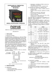 Novus N480D Manual De Instalación Y Operación